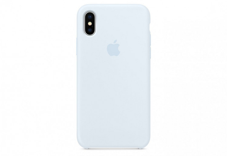 Чехол Apple Silicone Case для iPhone X «голубое небо»