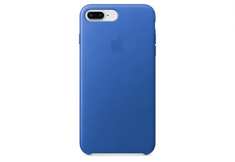 Чехол Apple Leather Case для iPhone 8/7 Plus «синий аргон»
