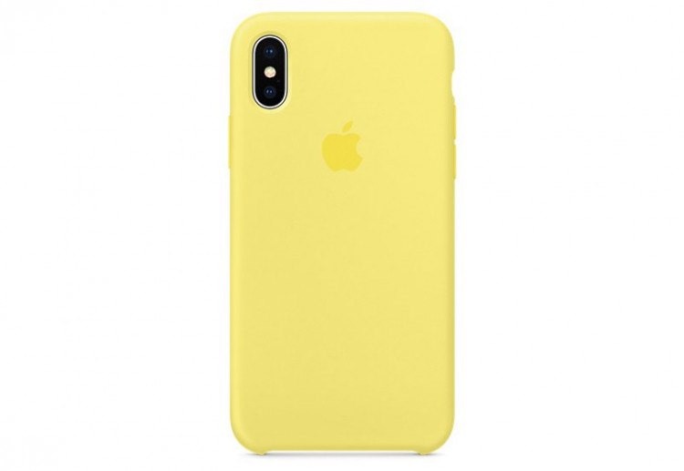 Чехол Apple Silicone Case для iPhone X «холодный лимонад»