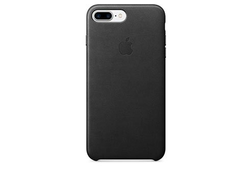 Чехол Apple Leather Case для iPhone 8/7 Plus черный