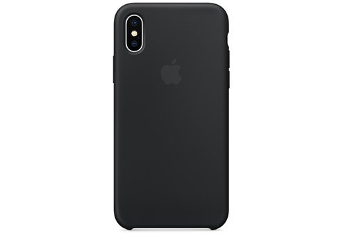 Чехол Apple Silicone Case для iPhone X чёрный