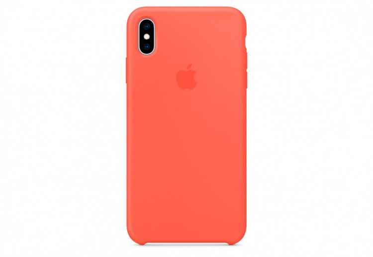 Чехол Apple Silicone Case для iPhone XS Max, «спелый нектарин»