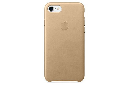 Чехол Apple Leather Case для iPhone 8/7 миндальный