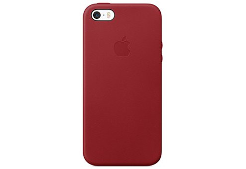 Чехол Apple Leather Case для iPhone SE (PRODUCT)RED