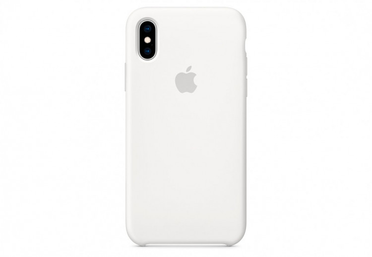 Чехол  Silicone Case для iPhone X/XS, белый