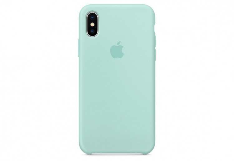 Чехол Apple Silicone Case для iPhone X Marine Green