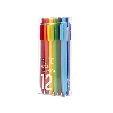 Комплект гелевых ручек Xiaomi KACO Pure Plastic Gelic Pen (12 шт)