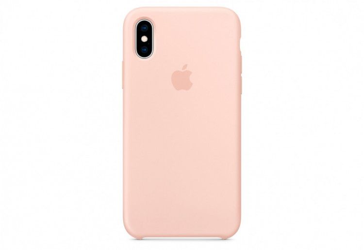 Чехол Apple Silicone Case для iPhone XS, «розовый песок»