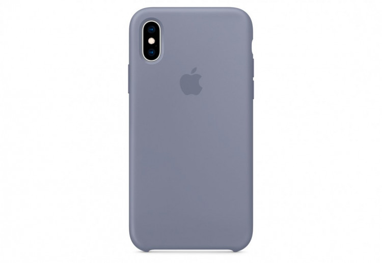 Чехол Apple Silicone Case для iPhone XS, «тёмная лаванда»