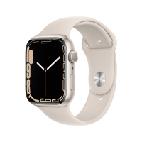 Apple Watch Series 7 45 мм Сияющая звезда, спортивный ремешок цвета сияющая звезда